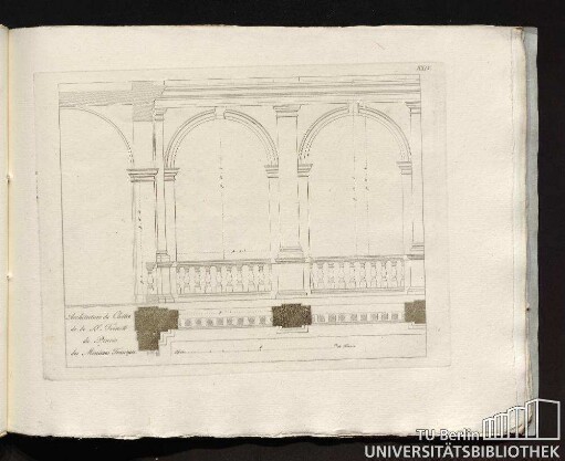 XXIV. Architecture du Cloître de la SS. Trinité du Pincio des Minimes Francais.