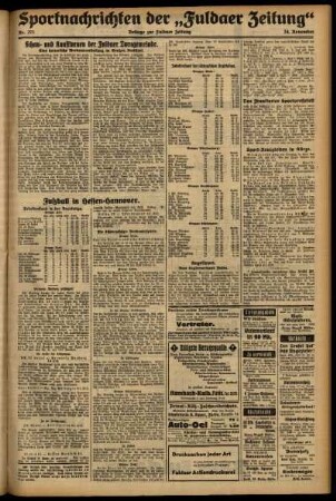 Zweite Ausgabe vom Dienstag, den 24. November 1931.