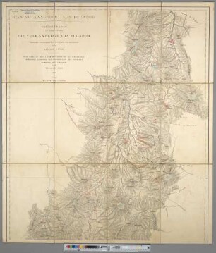 Das Vulkangebiet Von Ecuador : Begleitkarte Zu Dem Werke Die Vulkanberge Von Ecuador