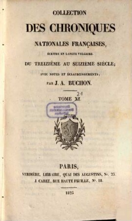 Chroniques de Froissart, 11