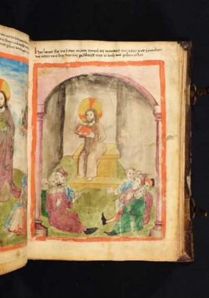 Jesus lehrt die Juden im Tempel