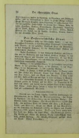 Der Oesterreichische Staat
