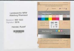 Entnazifizierung Rudolf Heindel , geb. 06.07.1906 (Kaufmann)
