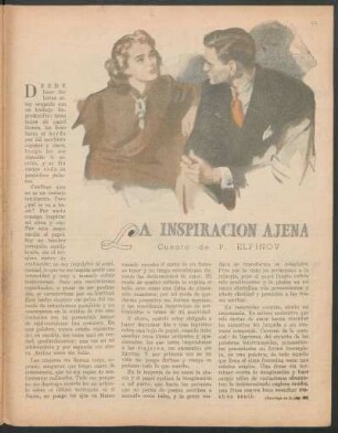 La inspiración ajena : Cuento