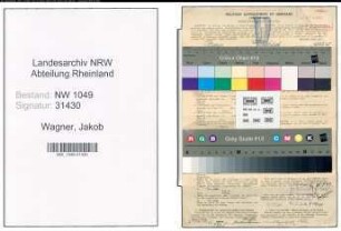 Entnazifizierung Jakob Wagner , geb. 24.01.1890 (Schreiner)