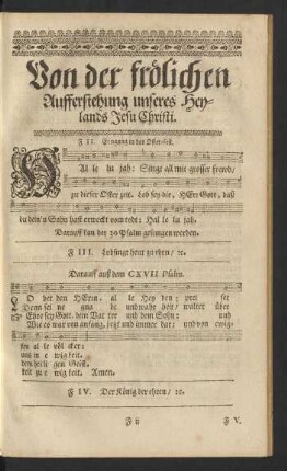 Von der frölichen Aufferstehung unseres Heylands Jesu Christi.