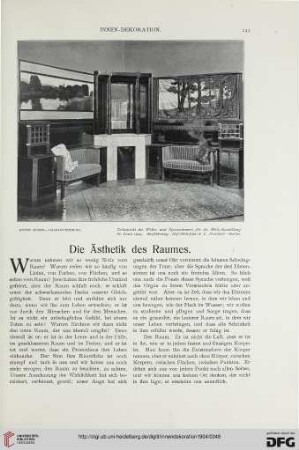 Die Ästhetik des Raumes, [1]