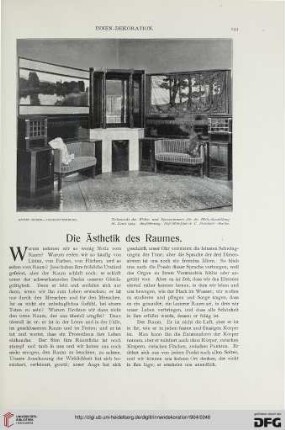 Die Ästhetik des Raumes, [1]