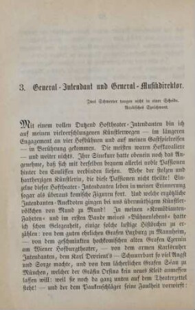 3. General-Intendant und General-Musikdirektor
