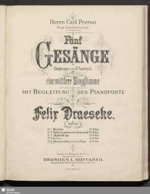 No. 5: Sturmgetrieben irrt mein Segel