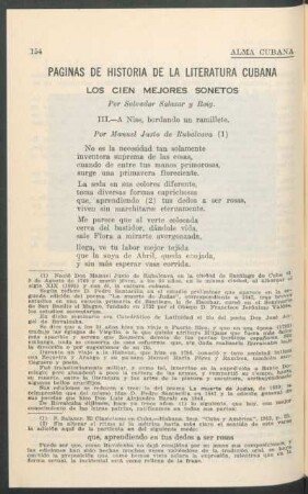 Páginas de Historia de la Literatura Cubana: Los Cien mejores sonetos