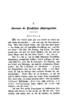 Abermals die Preußischen Schulregulative