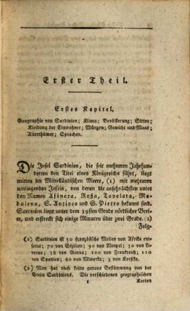 Gemälde von Sardinien, in historischer, politischer, geographischer und naturhistorischer Hinsicht, 1