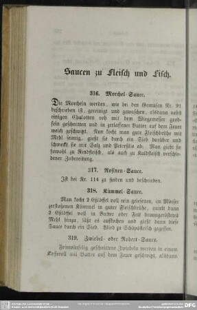 Saucen zu Fleisch und Fisch