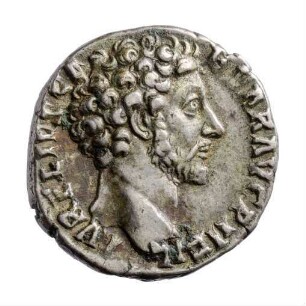 Münze, Denar, 154 - 155 n. Chr.