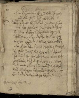 [Raphael Egli: Chemisches Handbüchlein], Autograph