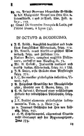 In Octavo & Duodecimo.