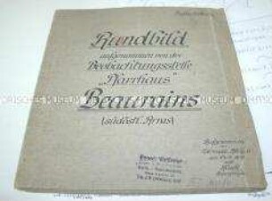 Aufklappbares Panorama-Bild eines Frontabschnittes aus dem 1. Weltkrieg
