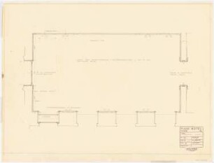 Park Hotel, Posen: Restaurantraum: Grundriss 1:20
