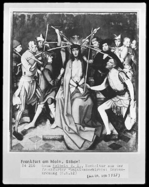 Teile vom Hochaltar der Frankfurter Dominikanerkirche — Dornenkrönung und Auferstehung Christi
