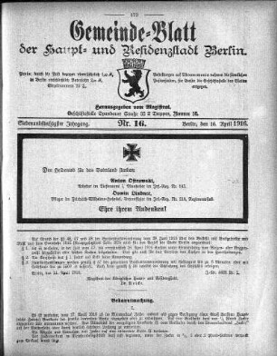 1916,16: Nr. 16, 16. April 1916