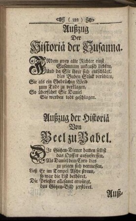 Außzug der Historiae Von Beel zu Babel