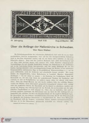 Heft 11/12 [August/September 1911]