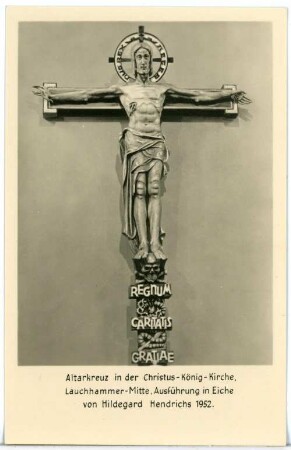 Lauchhammer. Altarkreuz der Christus König Kirche