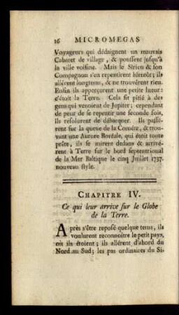 Chapitre IV. Ce qui leur arrive sur le Globe de la Terre.