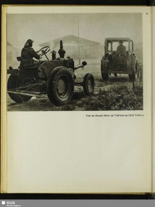 Früh am Morgen fahren die Traktoren aus (MAS Cröbern)