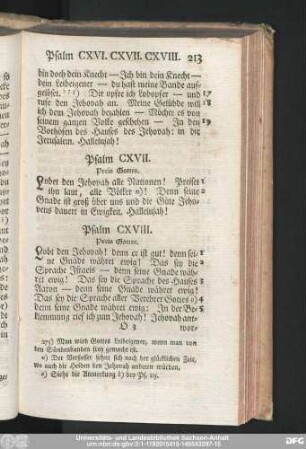 Psalm CXVII. Preis Gottes.