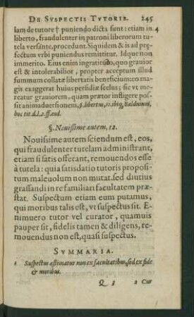 §. Novißime autem, 12.