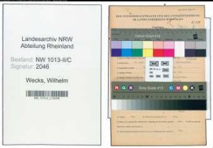 Entnazifizierung Wilhelm Wecks , geb. 13.06.1914 (Schreiner)