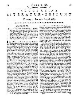 Voigt, A.: Beschreibung der bisher bekannten böhmischen Münzen nach chronologischer Ordnung. Bd. 4. Nebst einem kurzen Begriff des Lebens der Münzfürsten und anderer, auf welche sie geprägt worden, mit eingestreueten historischen Nachrichten von dem Bergbaue in Böhmen. Prag: Gerle 1787