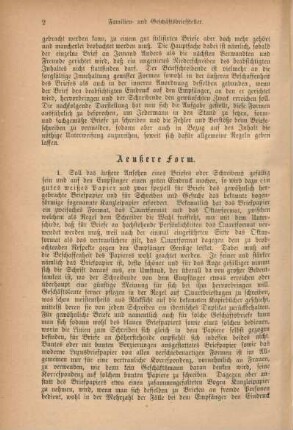 Aeußere Form.