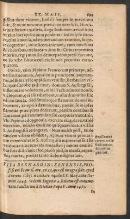 Vita Bernardini Senensis ...