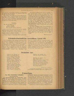 Kolonialwirtschaftliche Ausstellung Cassel 1911.