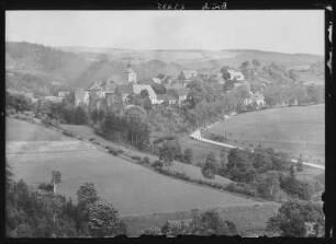 Lauenstein. Blick auf Lauenstein