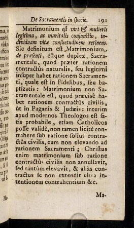191-202, Matrimonium est viri & mulieris legitima, ac ...