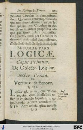 Secunda Pars Logicae.