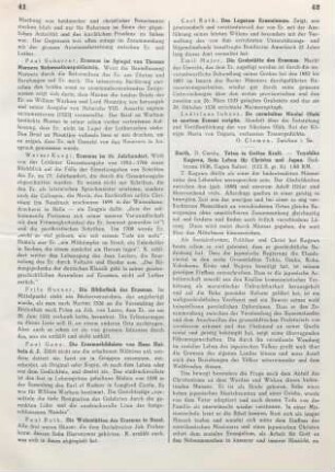 41 [Rezension] Roth, Paul, Die Wohnstätten des Erasmus in Basel