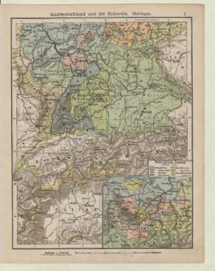 Süddeutschland und die Schweiz. Thüringen