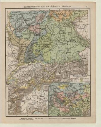 Süddeutschland und die Schweiz. Thüringen
