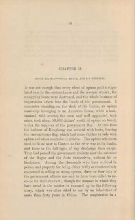 Chapter II. Opium traffic - opium mania, and its remedies.
