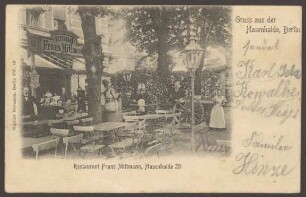 Ansichtskarte Restaurant "Franz Mittmann", Hasenheide 20