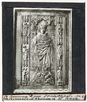 Breslau (Wrocław), Dom: Grabplatte des Bischofs Johannes IV.