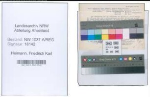 Entnazifizierung Friedrich Karl Heimann , geb. 00.00.0000 ()