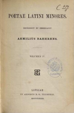 Poetae Latini minores, 4