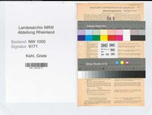 Entnazifizierung Grete Kehl, geb. 10.09.1907 (Stenotypistin)