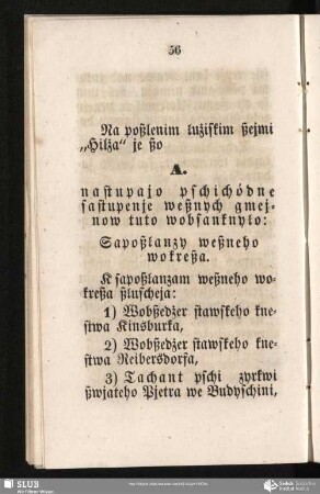 Na poßlenim łużiskim ßejmi "Hilża" je ßo